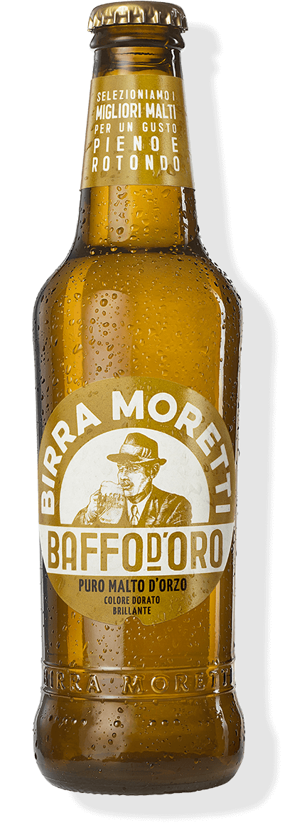 Birra Moretti Baffo d'oro bottiglia